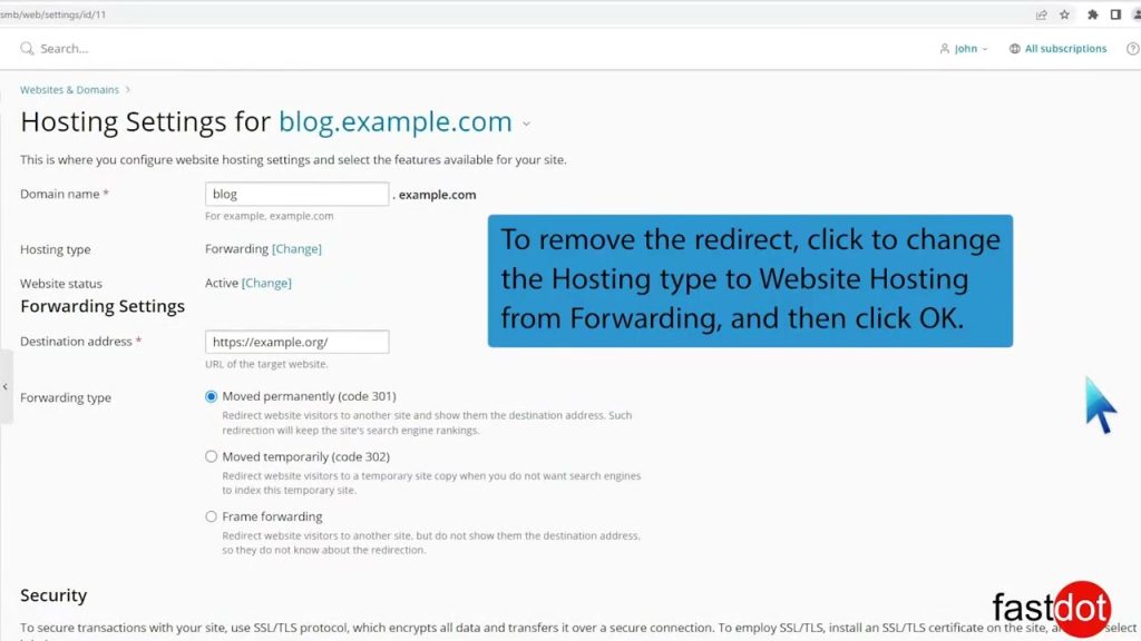 how-to-remove-a-subdomain-redirect-in-plesk-fastdot