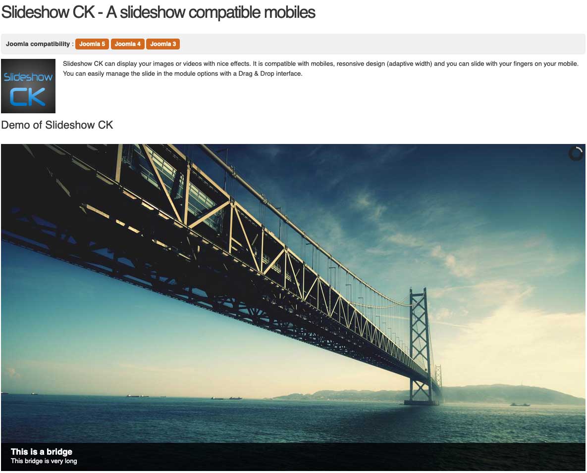 Slideshow-CK-Joomla-Extension