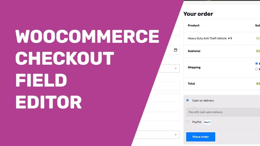 WooCommerce Checkout Field Editor