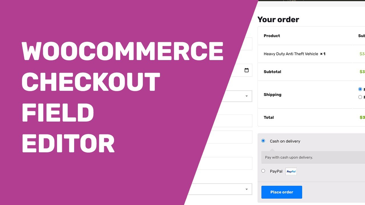 WooCommerce Checkout Field Editor